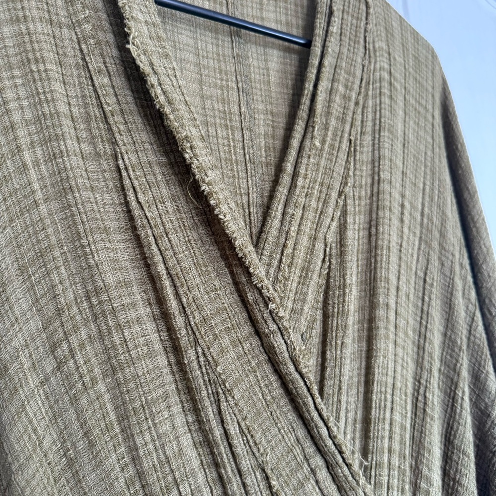 FREE PEOPLE One Olive Textured Romper - Picture 3 of 8